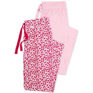 2-Pack Jaclyn Intimates Roudelain Women's Jogger Pajama Pants (Various) $10 & More + SD Cashback + Free Store Pickup
