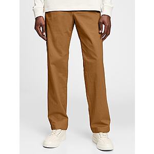 Gap: Men's Modern Khakis in Relaxed Fit w/ GapFlex (brown) $6.50, Gap × Salvage Men's Public Graphic Hoodie (yellow) $10 & More + Free Shipping on $50+