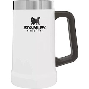 24-Oz Stanley Classic Insulated Beer Stein w/ Big Grip Handle (White) $14.95 + Free Shipping w/ Prime or on $25+