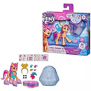 20-Piece My Little Pony Kids' A New Generation Crystal Adventure Playset w/ 3" Pony Figure (Various) $4.43 + Free Shipping w/ Prime or on $35+