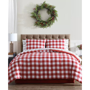 Macy's Holiday Reversible Comforter Sets (Various Sizes/Styles): 8-Piece $30, 3-Piece $20 + Free Store Pickup or Free Shipping $25+