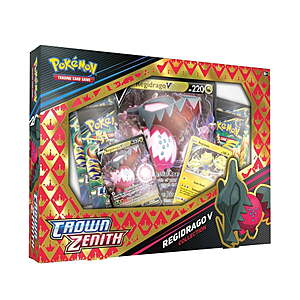 Pokémon Trading Card Games SAS12.5 Crown Zenith V Box Sets: Regidrago or Regieleki $14.98 Each + Free Shipping w/ Walmart+ or FS on $35+