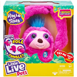 Little Live Pets Rollo The Sloth Toy w/ Bendable Arms, Movement, & Sounds $10 & More + FS w/ Prime or FS on $25+