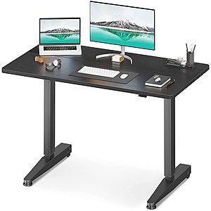 48" Mobile Height Adjustable Standing Desk (Black or Vintage Brown) $149.49 + Free Shipping