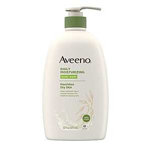 33-Oz Aveeno Daily Moisturizing Body Wash w/ Soothing Oat (Lightly Scented) $7 w/ S&S + Free Shipping w/ Prime or on $25+