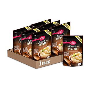 7-Count 4.7-Oz Betty Crocker Butter and Herb Instant Mashed Potatoes $5.60