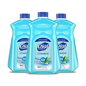 3-Count 52-Oz Dial Antibacterial Liquid Hand Soap Refill (Spring Water) $9.05 w/ S&S + Free Shipping w/ Prime or on $25+