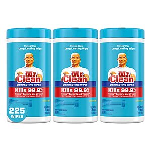 3-Pack 75-Count Mr. Clean Disinfecting Wipes $7 w/ S&S + Free Shipping w/ Prime or on $25+