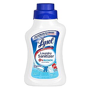 41-Oz Lysol Laundry Sanitizer Additive (Crisp Linen or Sport) $3.20 w/ S&S + Free Shipping w/ Prime or on $25+