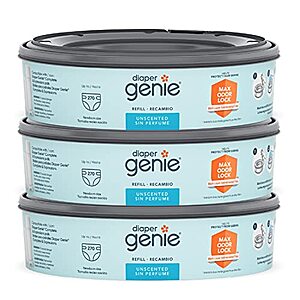 3-Pack 270-Count Diaper Genie Refill Bags $11.10 w/ S&S + Free Shipping w/ Prime or on $25+