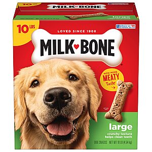 10-Lbs Milk-Bone Original Dog Treats Biscuits (Large) $8.25 w/ Subscribe & Save + Free Shipping