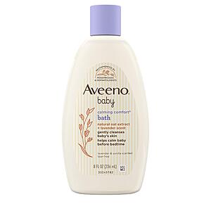 8-Oz Aveeno Baby Calming Comfort Bath & Wash (Lavender & Vanilla) $4.10 & More w/ Subscribe & Save