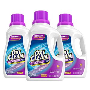50-Oz OxiClean Odor Blasters Odor & Stain Remover Laundry Booster 3 for $12.85 w/ S&S + Free Shipping w/ Prime or on $35+