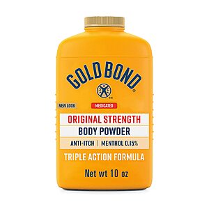 10-Oz Gold Bond Medicated Talc-Free Original Strength Body Powder $4.10 w/ S&S + Free Shipping w/ Prime or on $35+