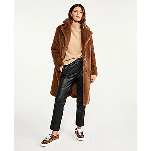 Ann Taylor Outerwear: Women's Faux Fur Coat $30 & More + Free S/H