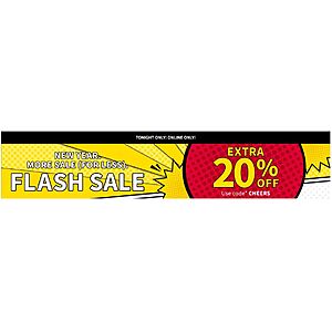 Bath & Body Works ONLINE ONLY FLASH SALE: 20% off with code CHEERS (combinable with semi annual sale items) S&H will apply unless you choose items available for in-store pickup.