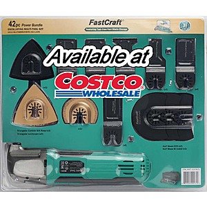 YMMV Costco Fastcraft 42pc Oscillating multi-tool set $39.99