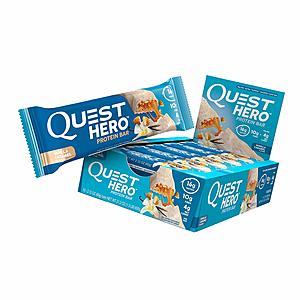 10-Count Quest Nutrition Hero Protein Bar Blueberry Cobbler $15.18 w/ S&S, Vanilla Caramel $11.86 w/ S&S - Amazon