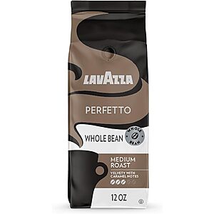 Lavazza Perfetto Whole Bean Coffee Blend Dark Roast , 12 Ounce 100% Arabica, Full-bodied dark roast with bold, dark flavor and notes of caramel $4.90 @Amazon With S&S