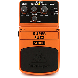 Behringer SF300 Super Fuzz Pedal - $14.00 at Sweetwater
