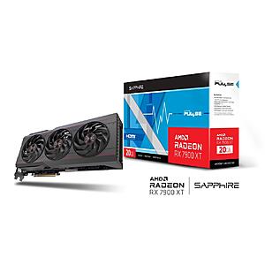 SAPPHIRE PULSE Radeon RX 7900 XT 20GB GDDR6 PCI Express 4.0 x16 ATX Video Card 11323-02-20G $709.99