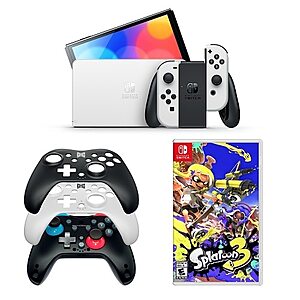 64GB Nintendo Switch OLED Console (White) + Switch Plate Controller & Splatoon 3 $400 + Free Shipping