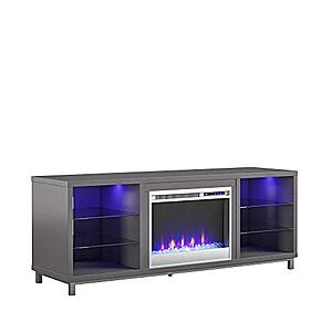 Ameriwood Home Lumina Fireplace Stand for TVs up to 70" $260 + Free Shipping