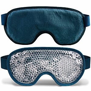 Jimoo Reversible Plush Cooling Gel Eye Mask (dark green, navy blue) $4.50 + Free Shipping w/ Prime or on $25+