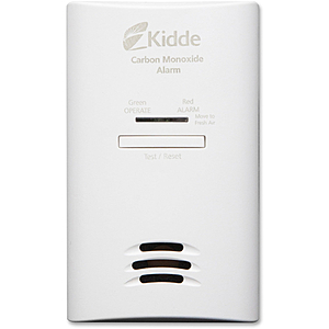 Kidde AC Plug-In Carbon Monoxide Detector with Battery Backup, CO Alarm with LED Light Indicators - YMMV - $5.82