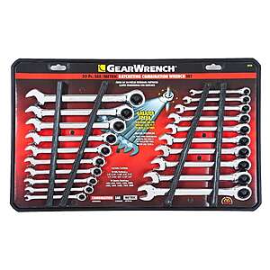 Ace has $49.99 GearWrench 12 Point Metric and SAE Ratcheting Combination Wrench Set 20 pc