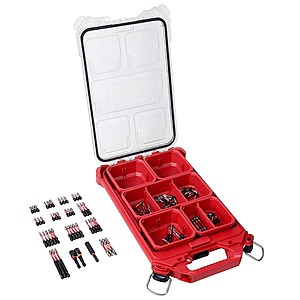 $42.97 SHOCKWAVE Impact Duty Alloy Steel Screw Driver Bit Set with PACKOUT Case (100-Piece)