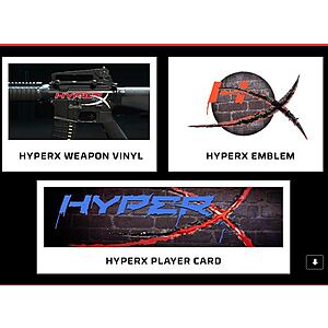 COD Warzone 2 HyperX Weapon Skin, Emblem & player card