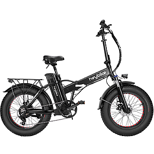 Heybike - Mars Foldable Ebike w/ 48mi Max Operating Range &  20 mph Max Speed-  for Any Terrain - Black $788.99