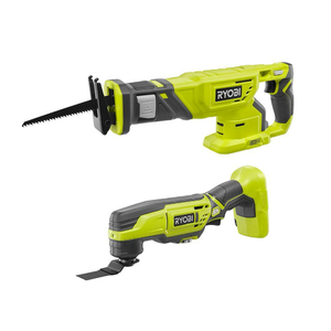 Ryobi ONE+ 18V Cordless 2-Tool Combo Kit: Reciprocating Saw + Multi-Tool(Tools Only, P519-P343B) on sale for $59