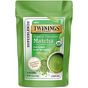 3.53-Oz Twinings Organic Japanese Matcha Pure Ground Green Tea Powder $9.88 w/ S&S + Free Shipping w/ Prime or Orders $25+