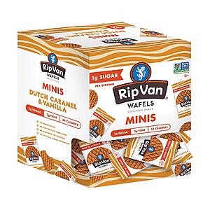 32-Count Rip Van Wafels Minis Stroopwafels (Dutch Caramel & Vanilla) $11.80 w/ S&S + Free Shipping w/ Prime or Orders $25+