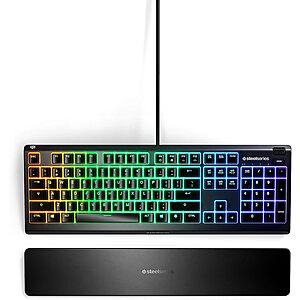 SteelSeries Apex 3 Whisper Quiet 10-Zone RGB Backlit Wired Gaming Keyboard $25 + Free Shipping