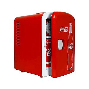 4L Coca-Cola Portable Mini Fridge Cooler w/ 12V DC and AC Capability (Red) $20.42 + Free Shipping w/ Amazon Prime