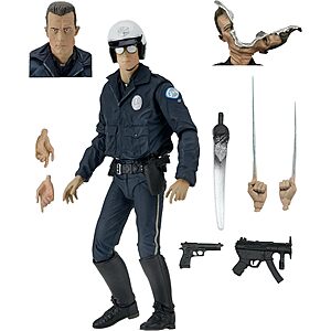 7" Action Figures: NECA Ultimate T-1000 Motorcycle Cop Terminator Action Figure $17.50 & More + Free S/H