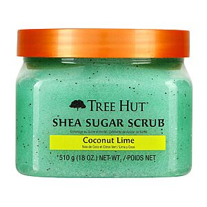 18-Oz. Tree Hut Shea Sugar Body Scrub (Coconut Lime) $4.65 w/ S&S + Free Shipping w/ Prime or $35+