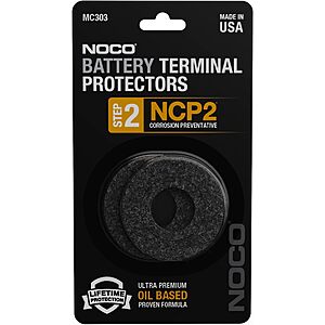 2-Pack NOCO Oil-Based Anti-Corrosion Battery Terminal Protector Washers $1 + Free Shipping w/ Prime or on $35+