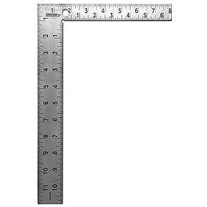 Johnson Level & Tool 8" x 12" Easy-Read Steel Carpenter Square (CS10) $3.40 + Free Shipping w/ Prime or on $35+