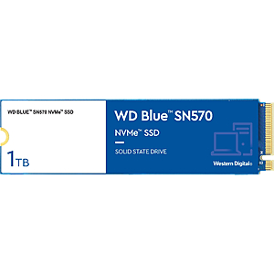 1TB WD Blue SN570 NVMe SSD $80