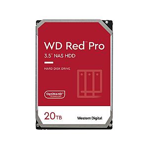 20TB WD Red Pro 3.5" NAS Internal Hard Drive $293.70 w/ ZIP Checkout + Free S/H