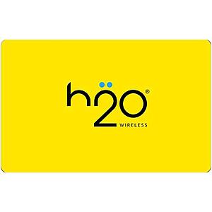 H2O Wireless $100 Prepaid Code - Pay As You Go (Email Delivery) $88.88 at Newegg