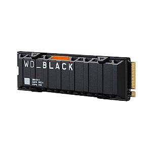 2TB Western Digital BLACK SN850X NVMe Gen4 SSD w/Heatsink $170