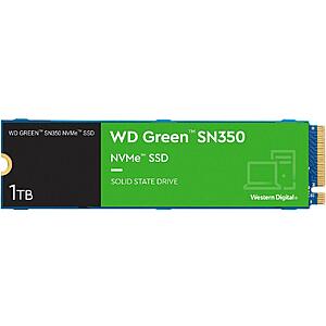 1TB Western Digital WD Green SN350 NVMe SSD $35 at Newegg