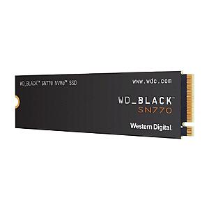 1TB WD BLACK SN770 PCIe Gen4 NVMe M.2 Internal Solid State Drive $46 & More + Free Shipping