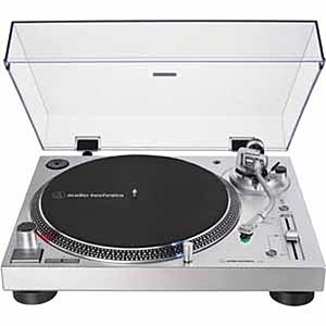 Audio Technica AT-LP120X USB-SV - Silver Direct Drive Professional DJ Turntable - Silver $179 AC @Frys