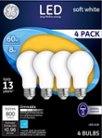 General Electric - GE 800-Lumen, 8W Dimmable A19 LED Light Bulb, 60W Equivalent (4-Pack) @BestBuy $5